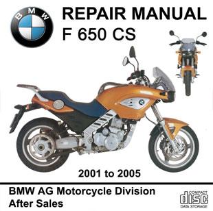 BMW F650CS workshop manual motorcycle F 650 CS