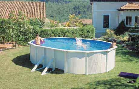 Piscina de chapa de acero inoxidable con depuradora arena