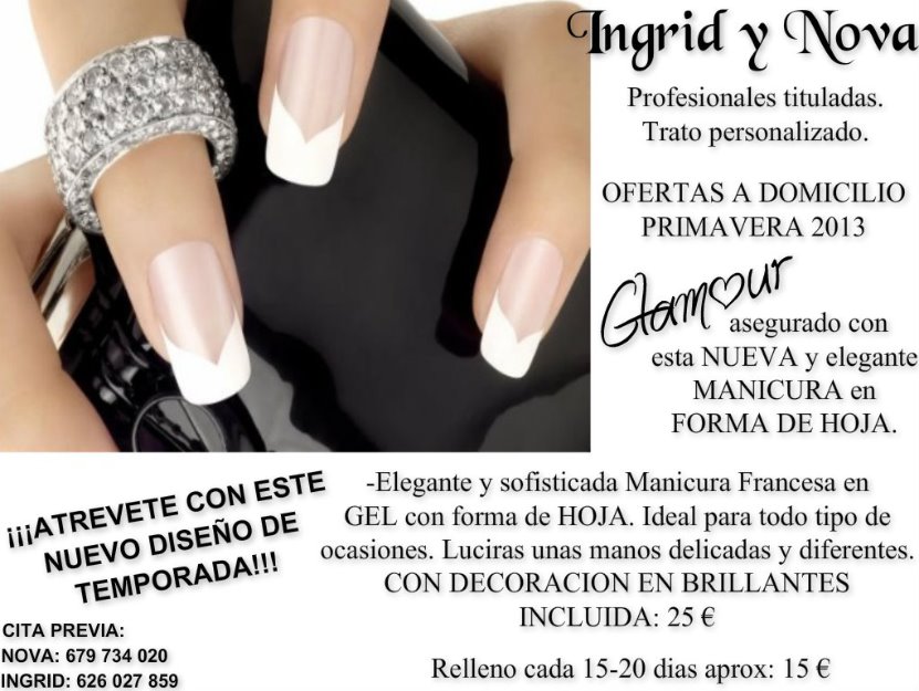 Uñas de gel a domicilio madrid-alcobendas 20€