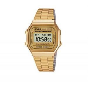 RELOJ CASIO A168 DORADO