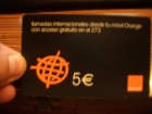 VENDO TARGETAS PARA LLAMADAS INTERNACIONALES ORANGE - mejor precio | unprecio.es