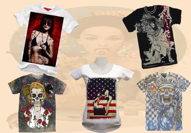 CAMISETAS SHIROI NEKO MINUTE MIRTH ARTFUL CUSTOM PUNK TATTOO HEAVY METAL