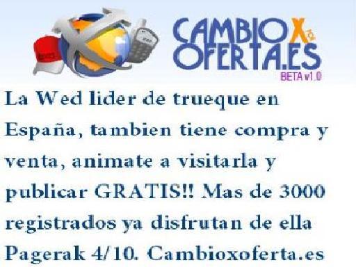 web lider en trueque compra y venta cambioxoferta.es