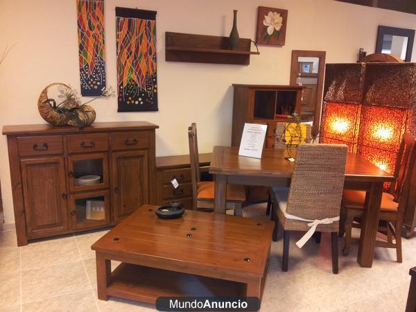 Comedor completo en madera maciza, muebles rusticos mexicanos al costo!, NUEVO