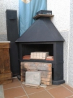 Chimenea rinconera de metal - mejor precio | unprecio.es