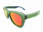 Gafas de madera modelo skate green de la marca mosca negra street wear - mejor precio | unprecio.es