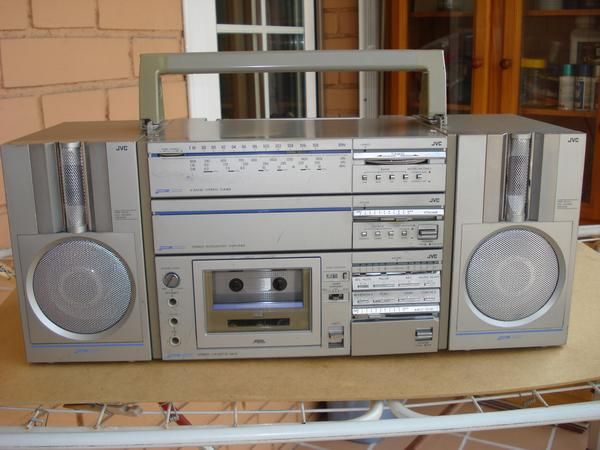 radiocassette vintage 80s jvc pc5 compo system