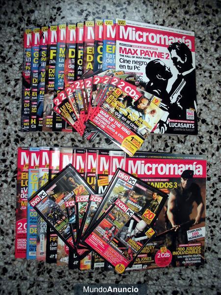 Revista MICROMANÍA (3ª época) nº 92 a 114 + 118 a 119 + CDs