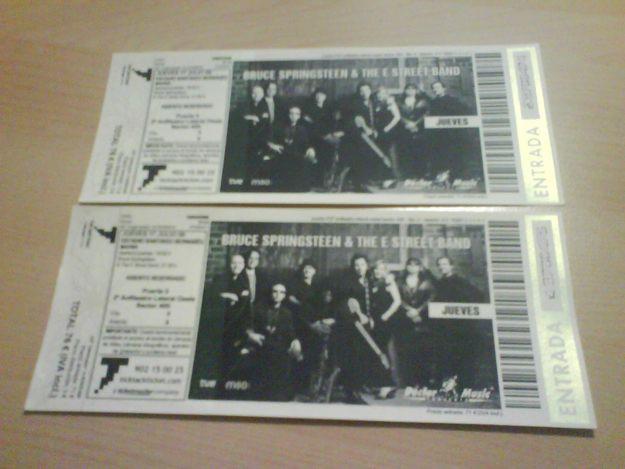 ENTRADAS BRUCE SPRINGSTEEN MADRID 17-07-08: LAS MEJORES LOCALIDADES