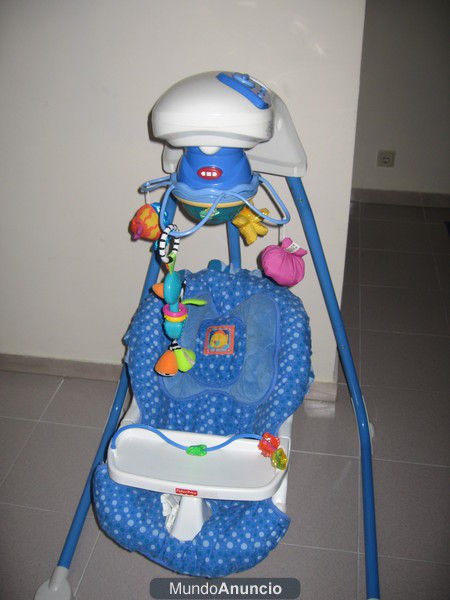 Columpio Lateral con móvil marino de Ocean Wonders Fisher Price