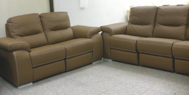 CONJUNTO 3 + 2 EN SOFAS EN PIEL. LIQUIDAMOS FÁBRICA!!!