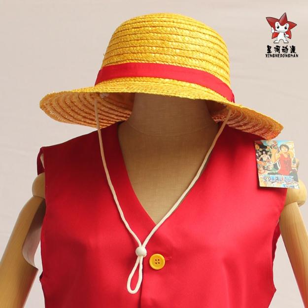 Sombrero de Paja Cosplay Cap (Amarillo) One Piece Anime Monkey D. Luffy