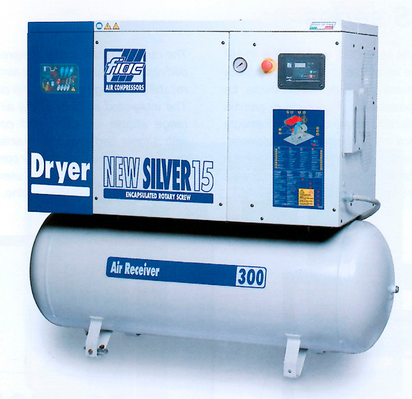 Compresor de tornillo con secador  500l 10cv