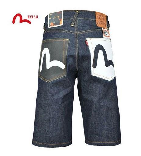 evisu pantalones cortos