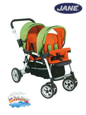 coche jane gemelar tandem con 3 meses de antigüedad