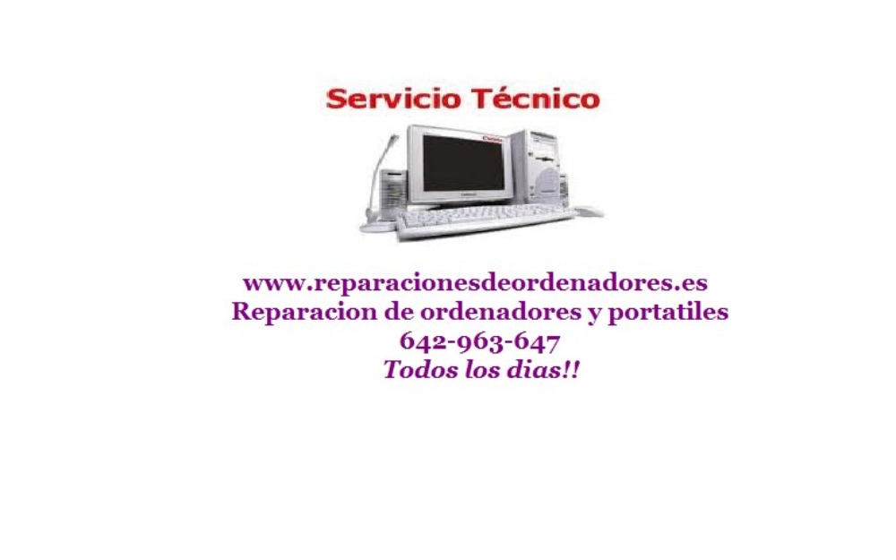 Reparacion de ordenadores y portatiles a domicilio Madrid