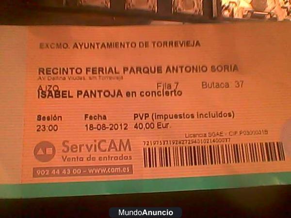 entradas isabel pantoja