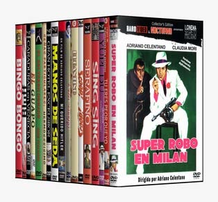 Vendo películas de adriano celentano (en castellano) en vhs, betamax y/ o dvd.