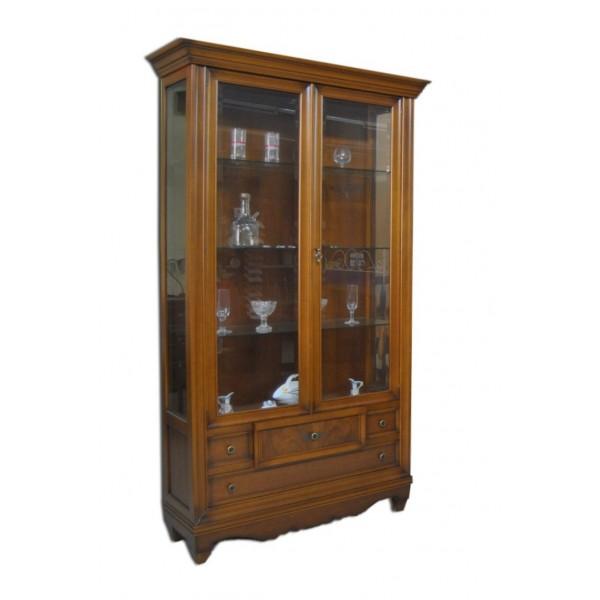 Liquidacion vitrina clásica en madera maciza - Alta Gama