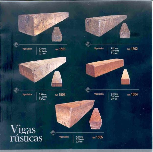 vendo vigas de poliuretano rusticas