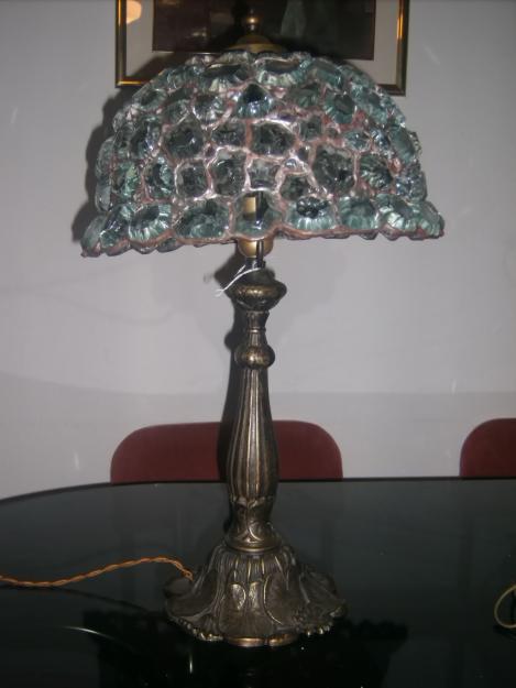 lamparas de mesa con piedras de cristal de murano