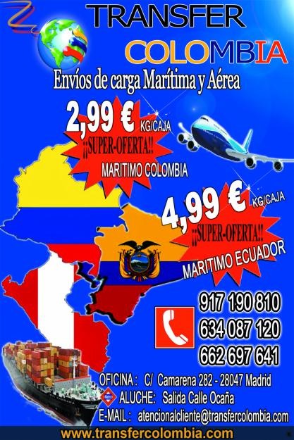 Paquetería a Colombia