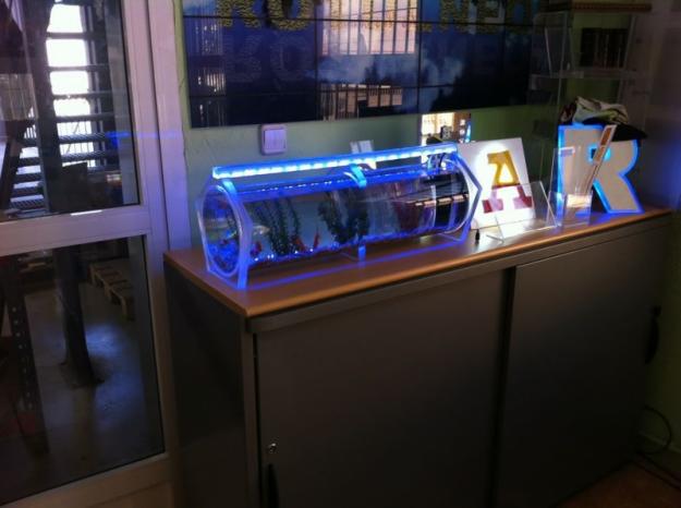 acuario redondo tubular