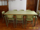 Mesa (185cm x 85cm) con 8 sillas a juego - mejor precio | unprecio.es