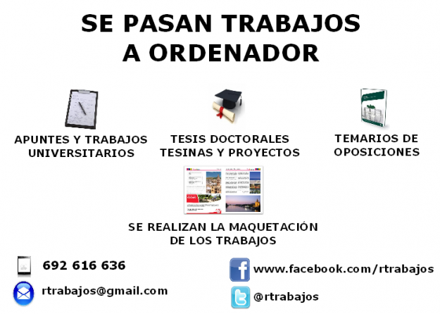 Se pasan y hacen trabajos a ordenador