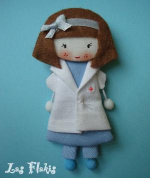 Muñecas de Fieltro Enfermeras