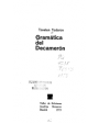 Gramática del Decamerón. Versión española y prólogo de María Dolores Echevarría. ---  Taller de Ediciones Josefina Betan