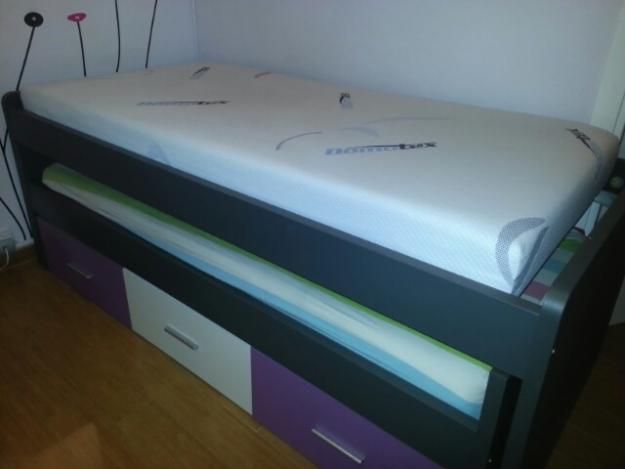 Mueble cama nido,con colchon de viscoelastica y somieres