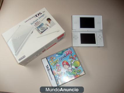 NINTENDO DS LITE BLANCA + JUEGOS