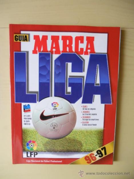 GUIA MARCA TEMPORADA de liga de futbol 96-97 totalmente nueva