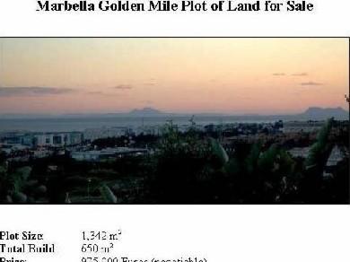 Terreno se vende en Marbella, Costa del Sol