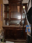 Ocasión antigüedad mueble de roble frances con vitrina y espejo - mejor precio | unprecio.es
