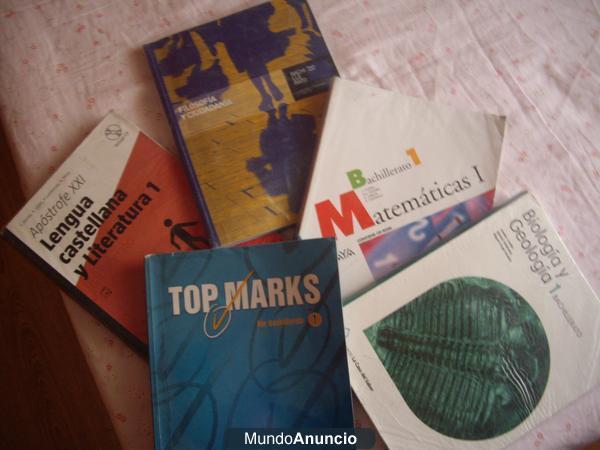 Vendo libros de 1º Bachiller