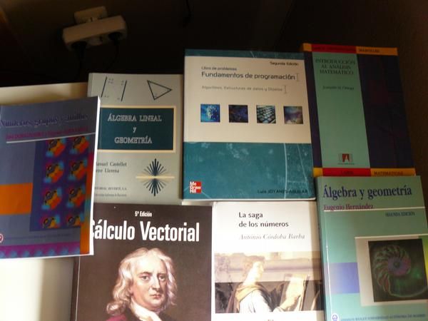 Vendo 7 libros de matemáticas por 140 euros