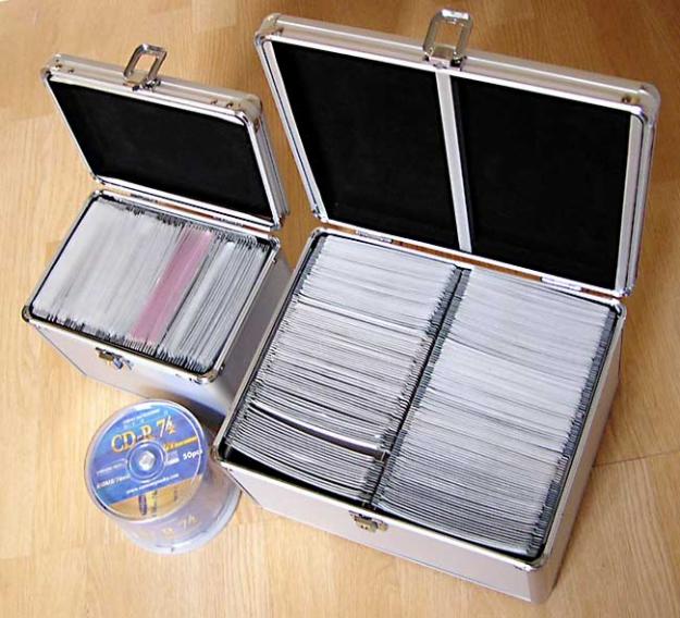 Arcivadores DvDs CDs lote con caja de 50Cds 74min Sansung