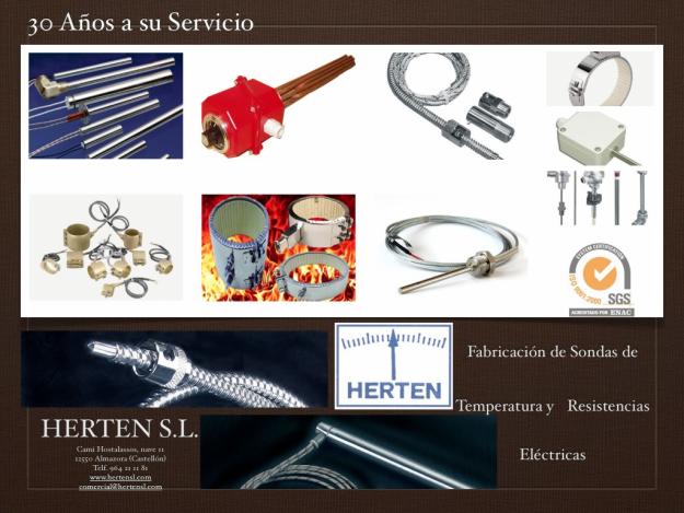 TERMOPARES, SONDAS DE TEMPERATURA Y RESISTENCIAS ELECTRICAS HERTEN S.L.