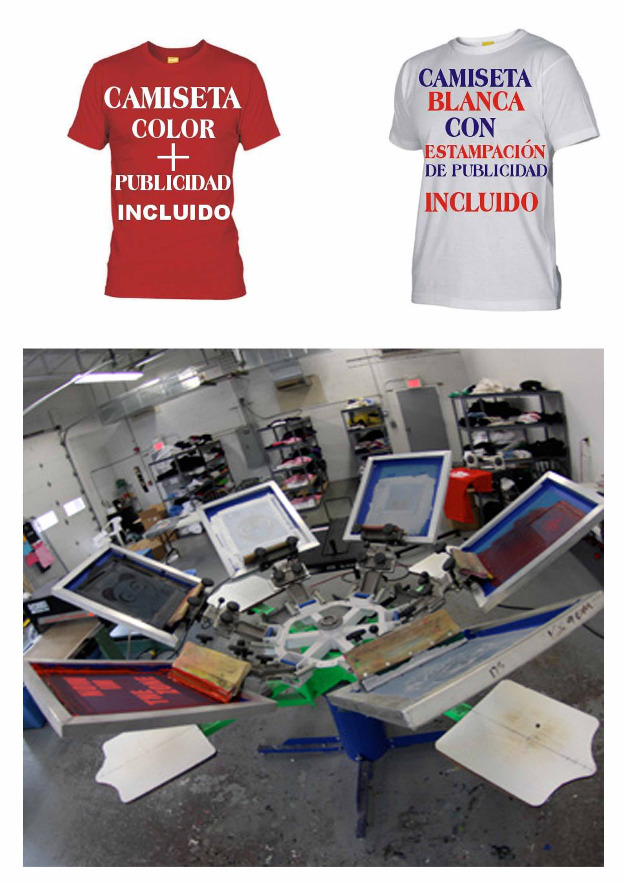 Serigrafia , estampacion de camisetas