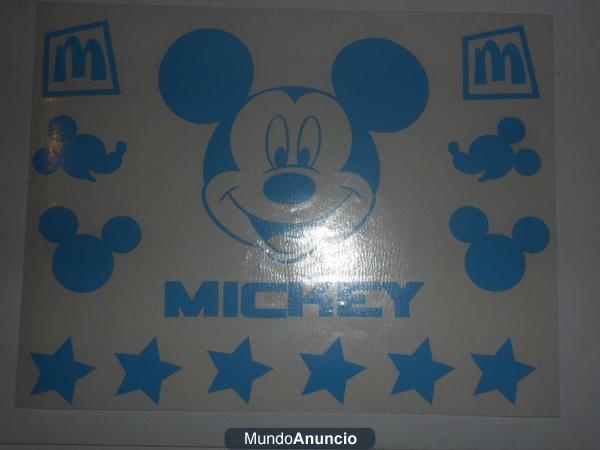 vinilo decorativo infatil bebe peques mickey baby sticker adhesivo vinilo personalizado  cuarto dormitorio pared ventana