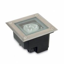 Leds C4 Gea Empotrable suelo cuadrado 3x1W LED Blanco 6000ºK IP67 - iLamparas.com