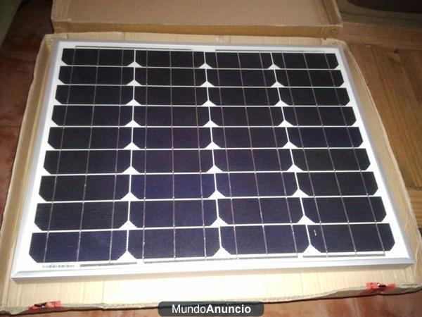 Placa solar de 12v 50w Monocristalina