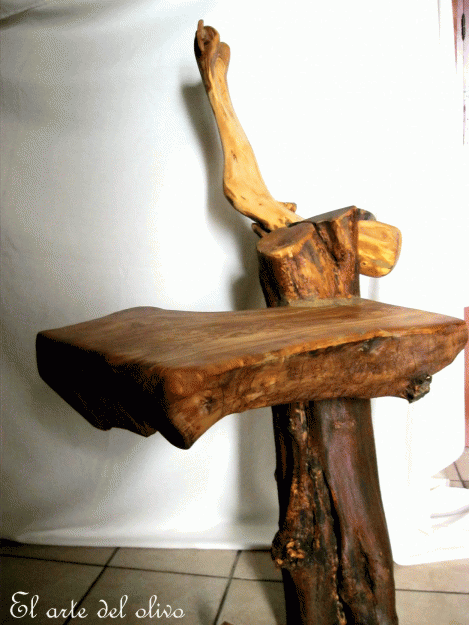 Jamoneras (Madera olivo) utensilios, tablas, material y muebles.