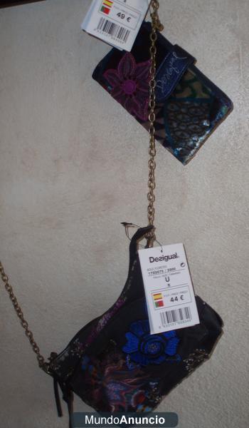 Bolso más cartera desigual