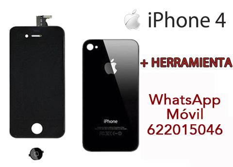 Pantalla Carcasa Delantera y Trasera para Iphone 4 y 4s