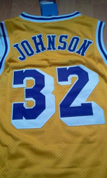 camiseta nba magic johnson lakers retro