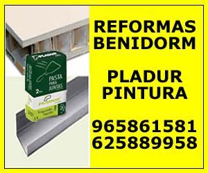 PINTOR ALBAÑIL PLADUR REFORMAS BENIDORM 965861581 - 625889958