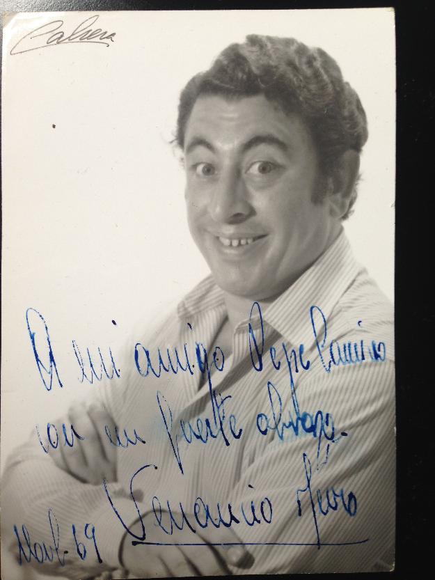 Fotografía del actor Venancio Muro dedicada en 1969